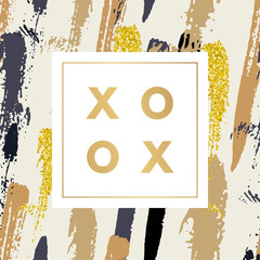 Romantic logo in frame