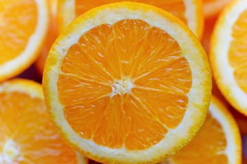Orange halves