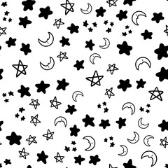 Doodles cute seamless pattern