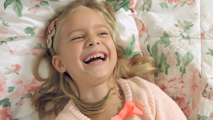 Kids emotions of happiness and joy
