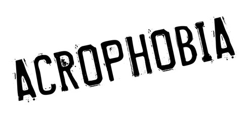Acrophobia rubber stamp
