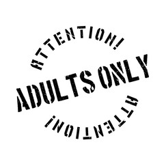 Adults Only rubber stamp