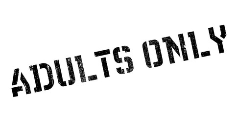Adults Only rubber stamp