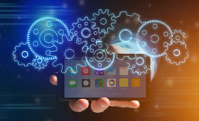 Concept of setting a technology interface with gear wheel - Tech
