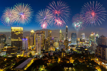 Bangkok countdown 2017 at Bangkok business zone in Bangkok,Thailand, Bangkok is the most populated...