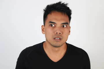 Obraz premium Portrait d' un homme choqué