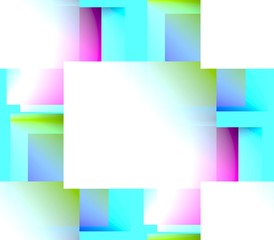 Naklejka premium Abstract seamless background in gray, green, red, pink, blue and yellow, white colors, sharp corners and rectangles, spots