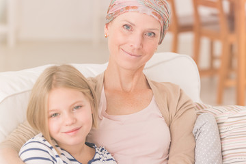Woman with cancer