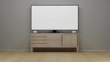 TV display 3D rendering