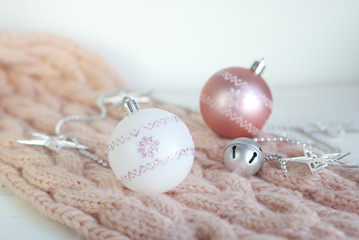 Rose Quartz Christmas Balls