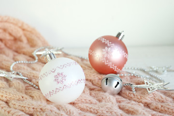 Rose Quartz Christmas Balls