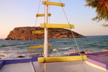 village of Mohlos , Crete , Greece 
