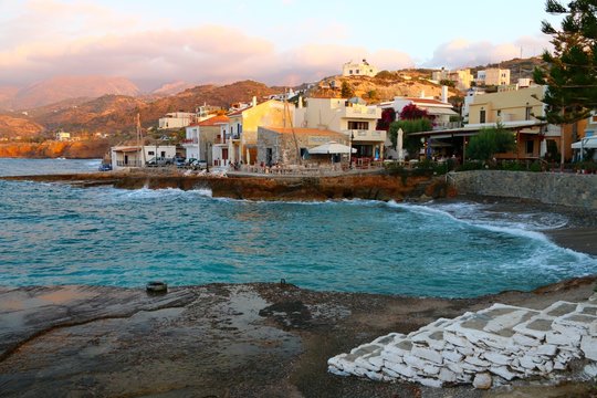 village of Mohlos , Crete , Greece 
