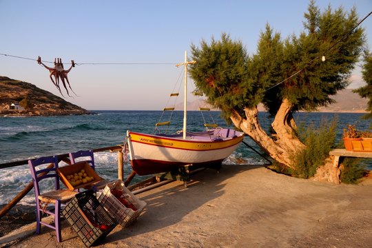 village of Mohlos , Crete , Greece 
