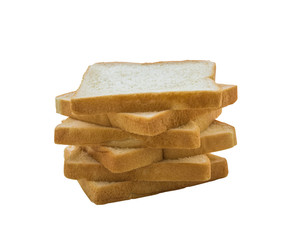 sliced bread isolated