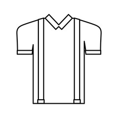 male clothes fashion icon vector illustration design