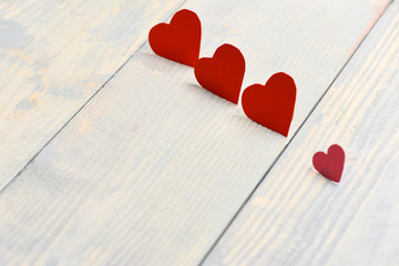 paper valentine red heart
