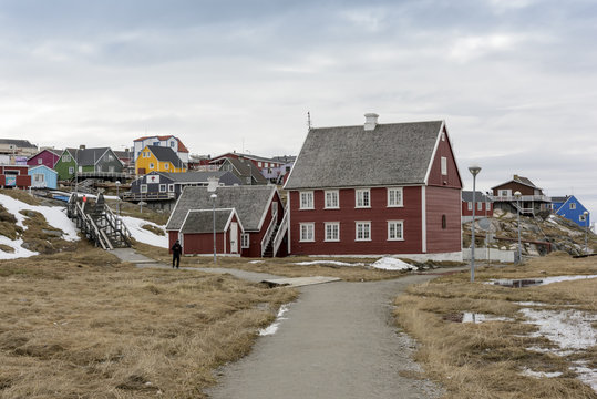 14.May.2016, Greenland. Traditional life in Ilulissat town at Greenland.