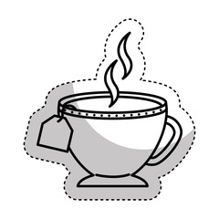 tea cup beverage isolated icon vector illustration design