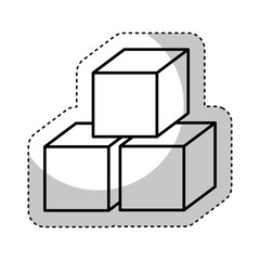 sugar cubes isolated icon vector illustration design