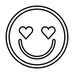 emogy face Kawaii style vector illustration design