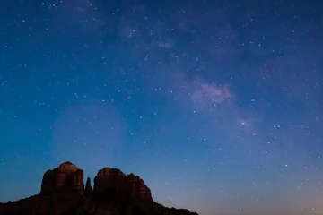  Milky Way and Stars Over Cathedral Rock Sedona Arizona © equigini