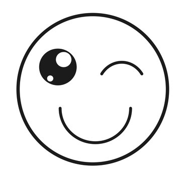 emogy face Kawaii style vector illustration design