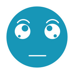 emogy face Kawaii style vector illustration design