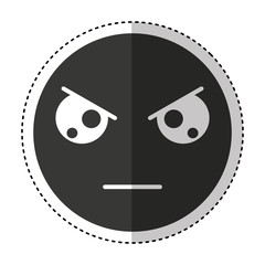 emogy face Kawaii style vector illustration design