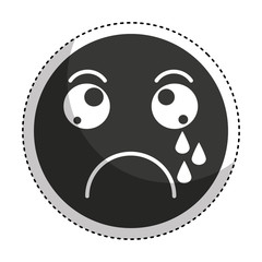 emogy face Kawaii style vector illustration design