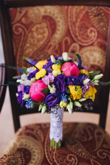 beautiful wedding bridal bouquet.
