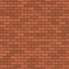 Seamless brick wall background. Vector illustration - texture pa