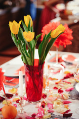 table romantic Valentines day