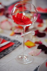 table romantic Valentines day