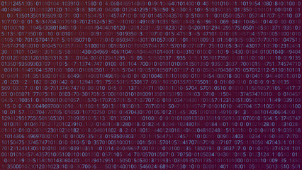 Abstract Technology Background. Binary Computer Code. Vector Ill