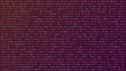 Obraz premium Abstract Technology Background. Binary Computer Code. Vector Ill
