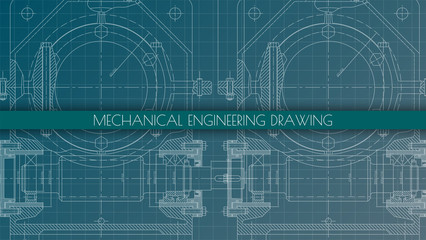 Mechanical Engineering drawing. Engineering Drawing Background.