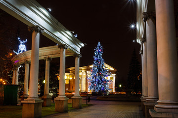 Obraz premium Christmas lights of Kaliningrad