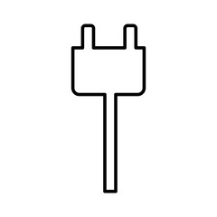 Obraz premium wire cable energy plug icon vector illustration design