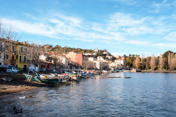 fishermen burg of Marta on Bolsena lake