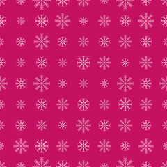Seamless pattern with snowflakes. Winter background. Vector illu