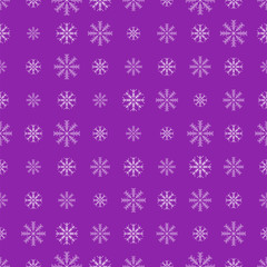 Seamless pattern with snowflakes. Winter background. Vector illu