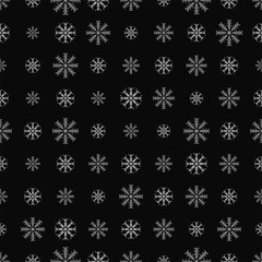 Seamless pattern with snowflakes. Winter background. Vector illu