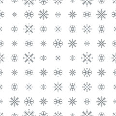 Seamless pattern with snowflakes. Winter background. Vector illu