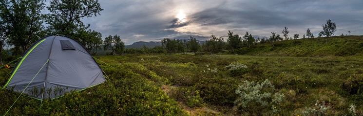 Tenting on the mountain