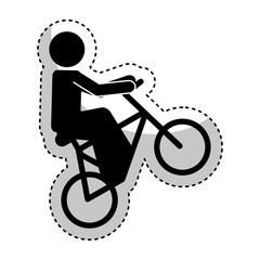 Fototapeta premium bicycle extreme sport icon vector illustration design
