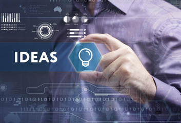 Business, Technology, Internet and network concept. Young busine