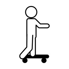 skate board extreme sport vector illustration design