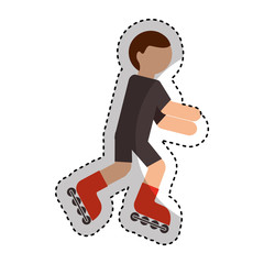 skate extreme sport icon vector illustration design