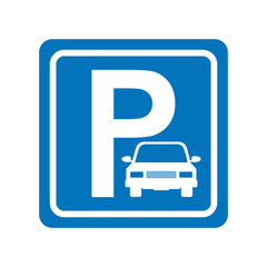parking zone sign isolated icon vector illustration design